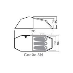 Nova Tour Спейс 3 N палатка