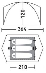 Greenell Гори 3 палатка