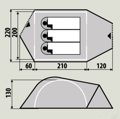 RockLand Pamir 3 Comfort палатка