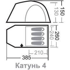 Nova Tour Катунь 4 палатка